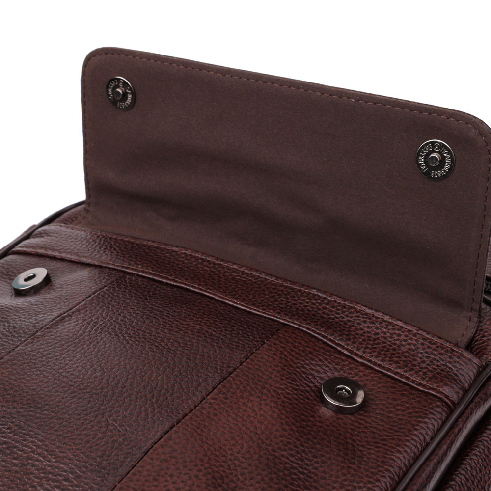 Мужская сумка с ручкой для переноса в руке из натуральной кожи Коричневый (Vintage) Киев - изображение 1