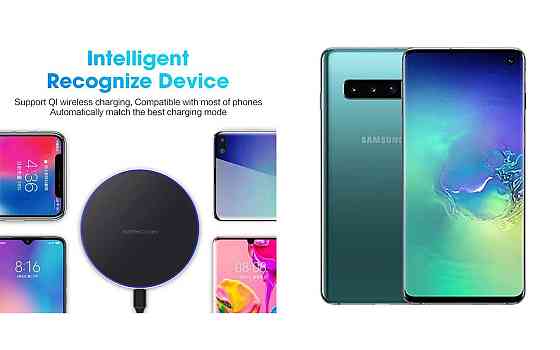 Беспроводное зарядное устройство Copper до 30W для Motorola Moto G75, USB-C, LED Киев