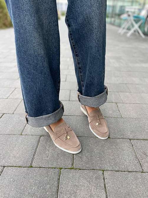 Лоферы женские GREMMY капучино натуральная замша 36-40 (5513) Коломыя - изображение 7