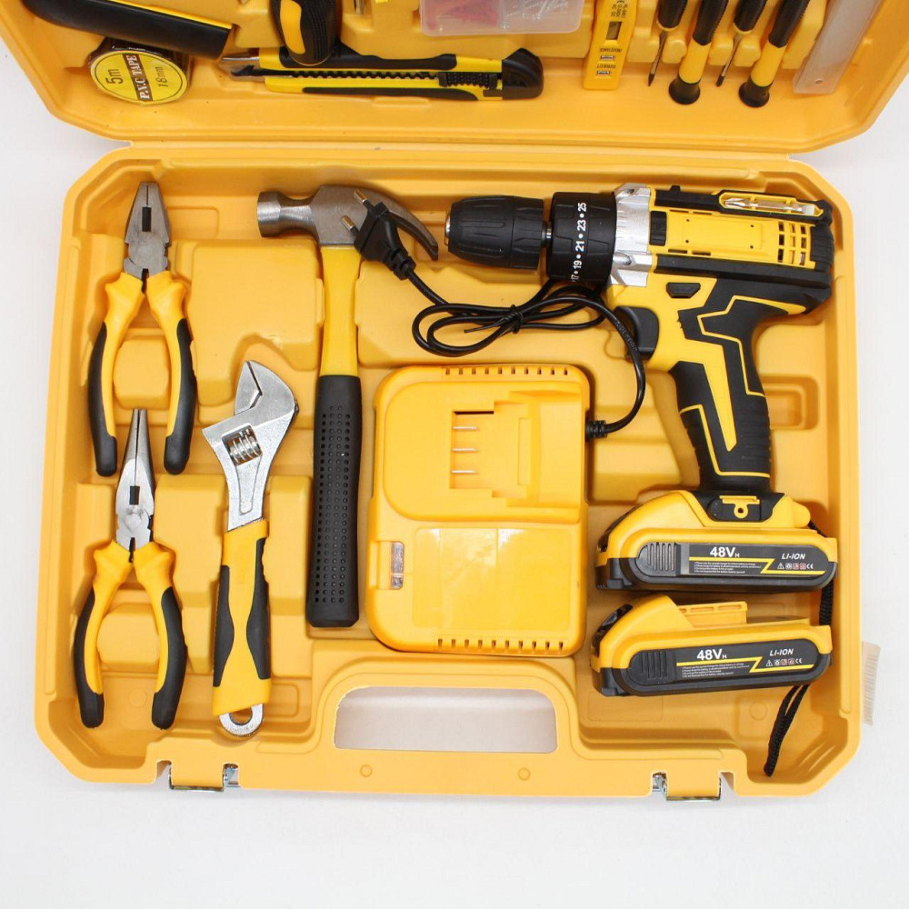 Аккумуляторный шуруповерт с набором инструментов + 2 аккумулятора SBR Киев - изображение 8