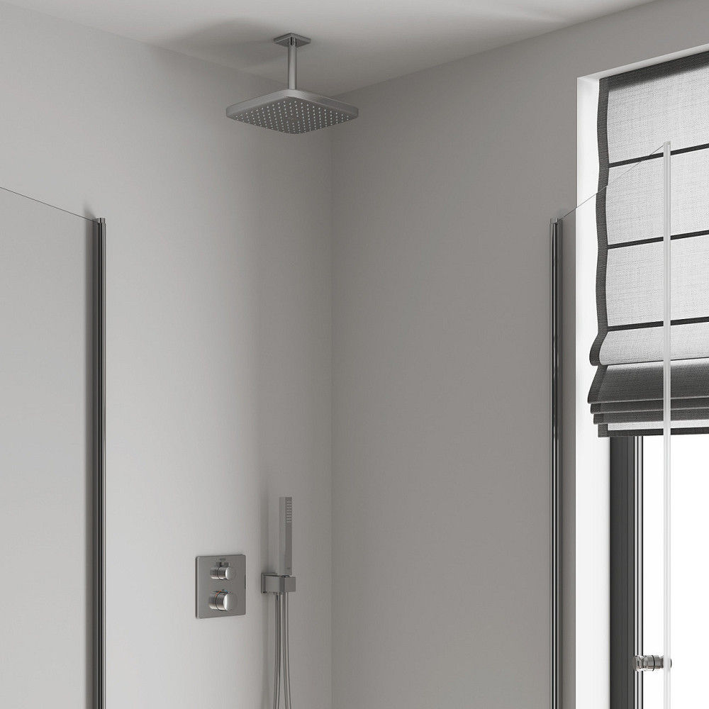 Верхній душ зі стельовим кронштейном Grohe Tempesta Cube (260088000) ( 14009 ) ( 12753 ) Харків - фото 3