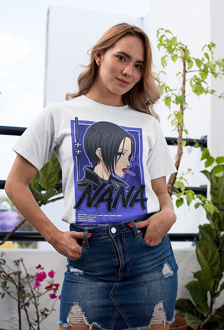 Футболка з аніме принтом Нана Осакі Блакк Стонес оверсайз (S/M/L) Чорний AnimeJ0534 Дніпро - фото 2