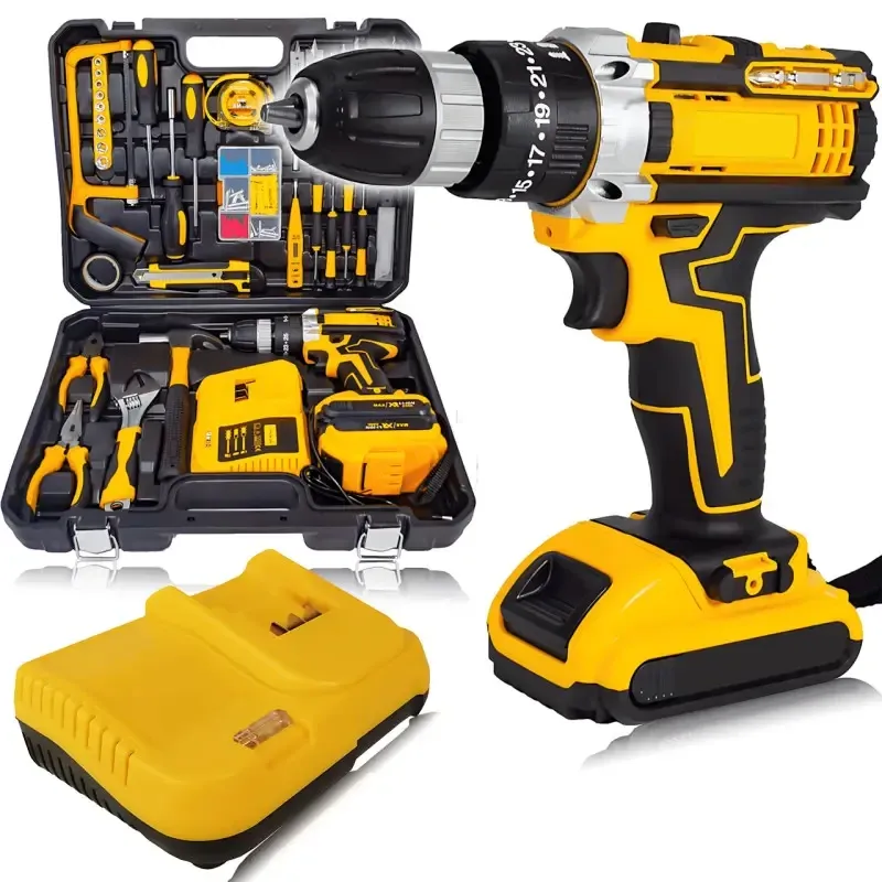 Акумуляторний шуруповерт 24V/5.0Ah з 2 АКБ, підсвічуванням, 55Нм, кейсом та набором інструментів, 25 режимів Одеса - фото 4