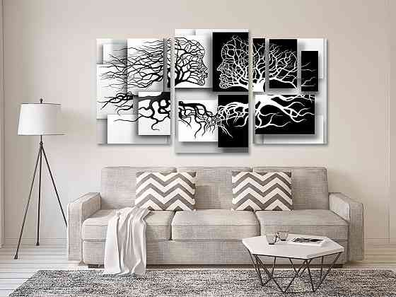 Модульная картина в гостиную / спальню  Дівчина та чоловік Art-595_3 70x130 см Киев