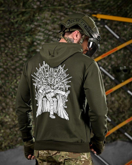 Тактичне худі MAKLIN Girl трон олива ДЛ7068 Одеса - фото 3