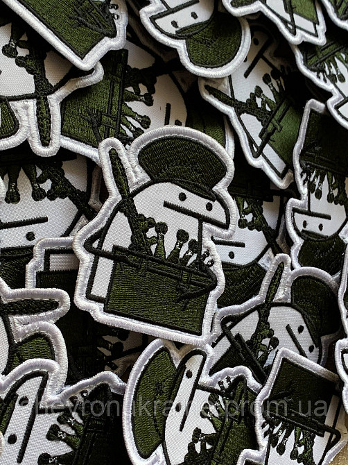 Шеврон флорк артиллерист (Форма контурная. На липучке) Размер 8x6.5см Киев - изображение 3