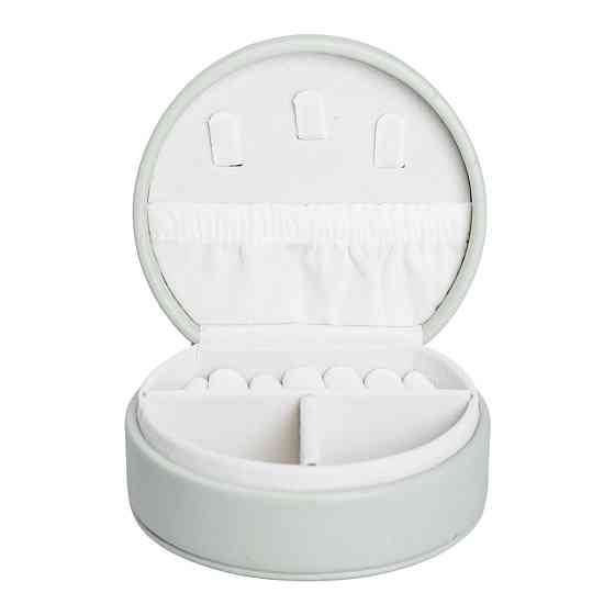 Скринька для прикрас з еко шкіри 10×9×4.5 см ​​органайзер для ювелірних виробів HP-5-31GR Коломия