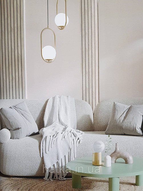 Обои виниловые на флизелине метровые Sintra Edelina полосы под стеновую панель коричневые бежевые Киев - изображение 2