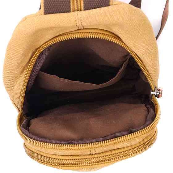 Надежная сумка для мужчин через плечо с уплотненной спинкой Vintagе 22178 Песочный Киев