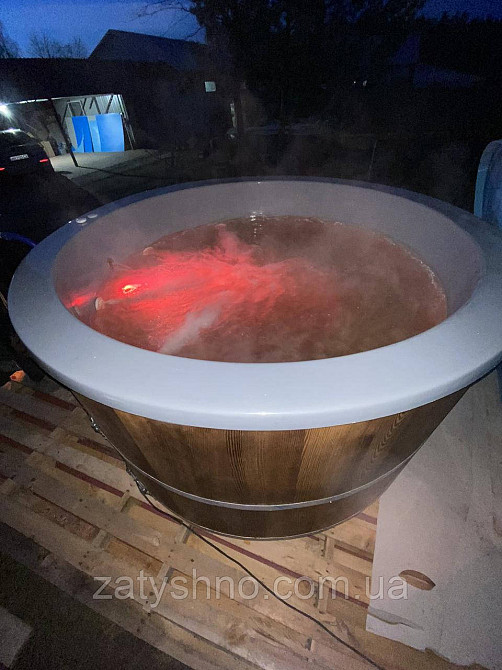 Чани на 5 осіб (2 метри в діаметрі) з джакузі та піччю Київ - фото 1