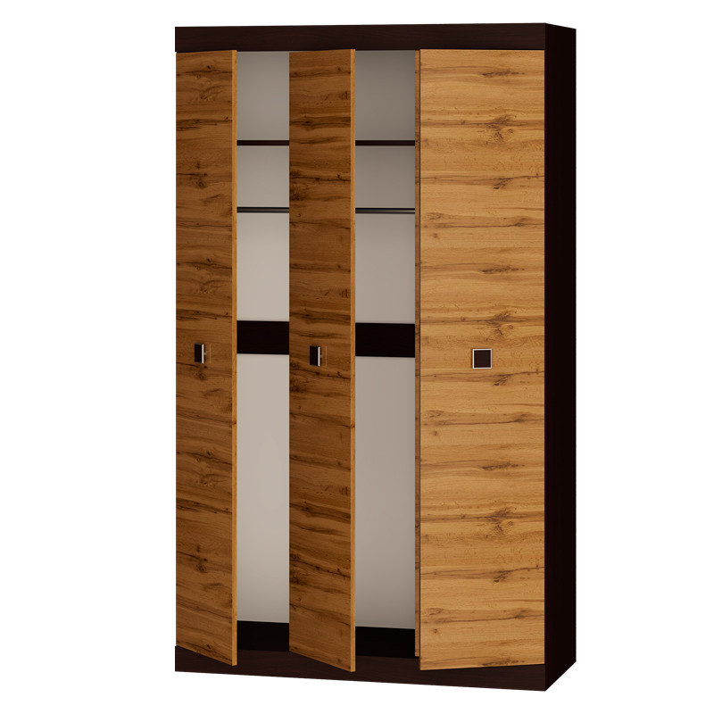 Шкаф 3-х дверный Эверест Соната-1200 венге темный + дуб крафт золотой (DTM-2294) Львов - изображение 2