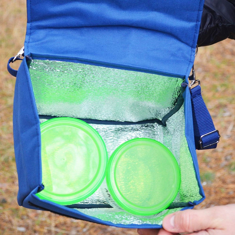 Термосумка Ланч Бэг с длинной ручкой (Синий) Сумы - изображение 4