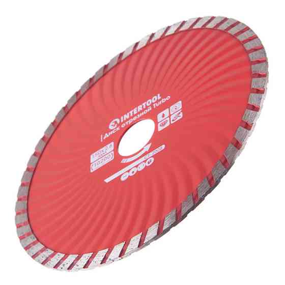 Диск відрізний алмазний Turbo, 150 мм, 22-24%, 10200 об/хв INTERTOOL CT-2008 Київ