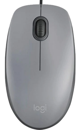 Миша Logitech M110 Silent-MID GRAY-USB-AKOYA (6857585) Киев