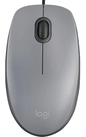 Миша Logitech M110 Silent-MID GRAY-USB-AKOYA (6857585) Киев - изображение 1