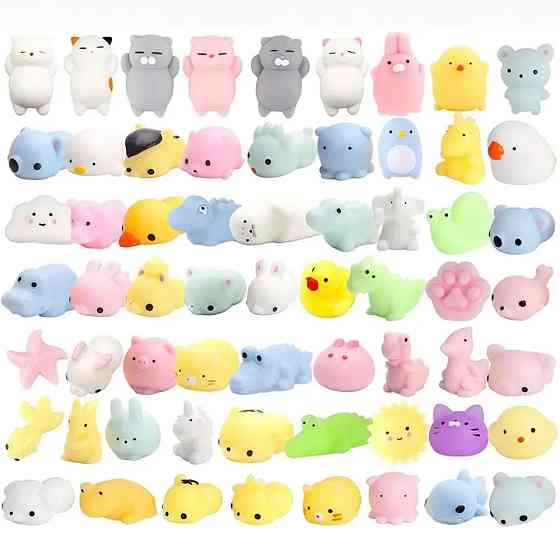 Набір сквіш іграшок Mochi 50 шт антистресові іграшки для дітей та дорослих для зняття напруги Київ