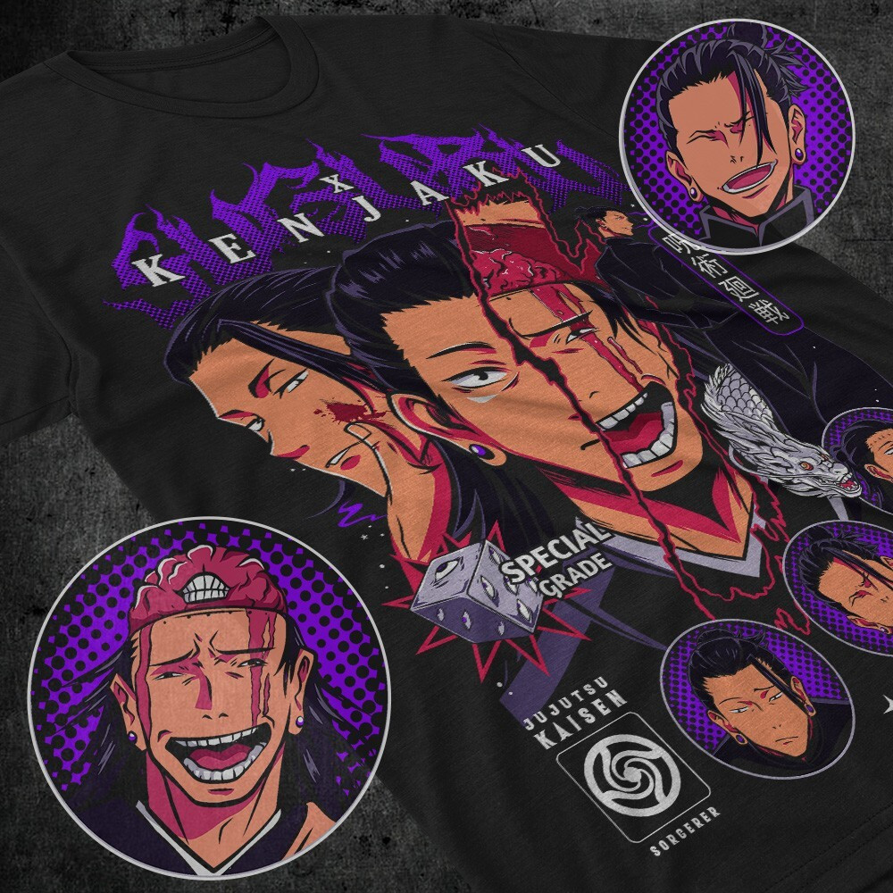 Футболка для мальчика аниме Магическая битва оверсайз (рост от 165 до 180 ) Черний AnimeJ1191m Днепр - изображение 1