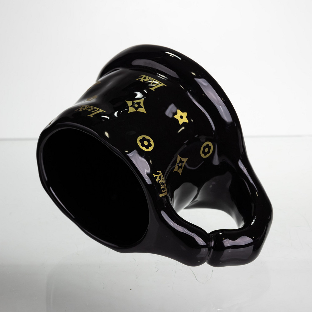 Чашка порцелянова 500 (мл) оригінальна кружка на подарунок чашка для чаю та кави Чорний FM-11B Коломыя - изображение 4