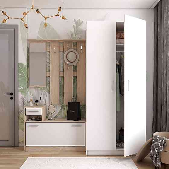 Прихожая Doros Alice и шкаф Promo Белый/Дуб сонома (DRS-011386) Львов