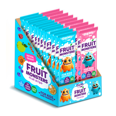 Конфета Demi Fruit Monsters Пастила фруктовая со вкусом малины 15 г (de.21920) Винница - изображение 1