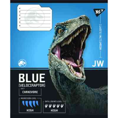 Зошит Yes JURASSIC WORLD Strength and Power А5 36 аркушів клітинка (767670) Вінниця