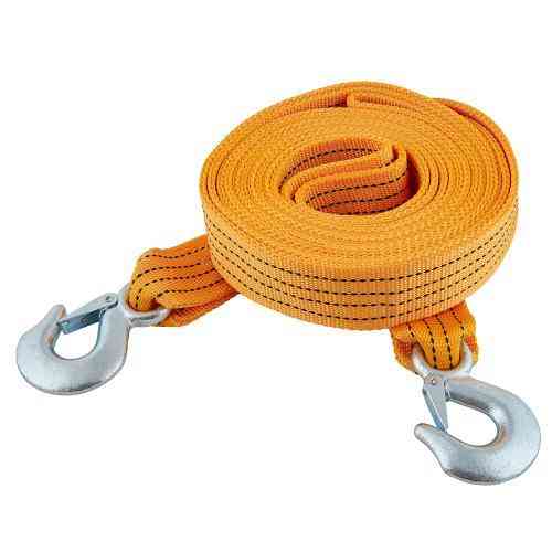 Буксирувальний трос ST206B/TP-209-5-1, 5 тонн, лента 50мм х 6м, оранжевий, 2 гачки, з сумкою Харків