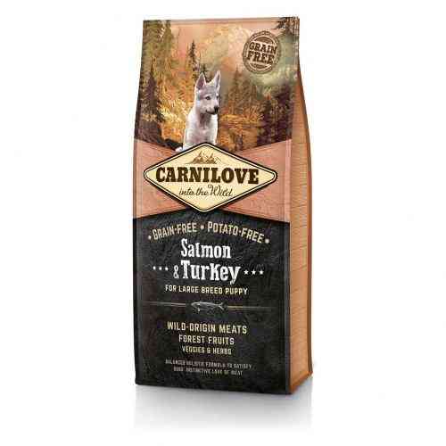 Корм сухий Carnilove Puppy Large Breed Salmon and Turkey для цуценят великих порід з лососем та індичкою 12 кг Київ