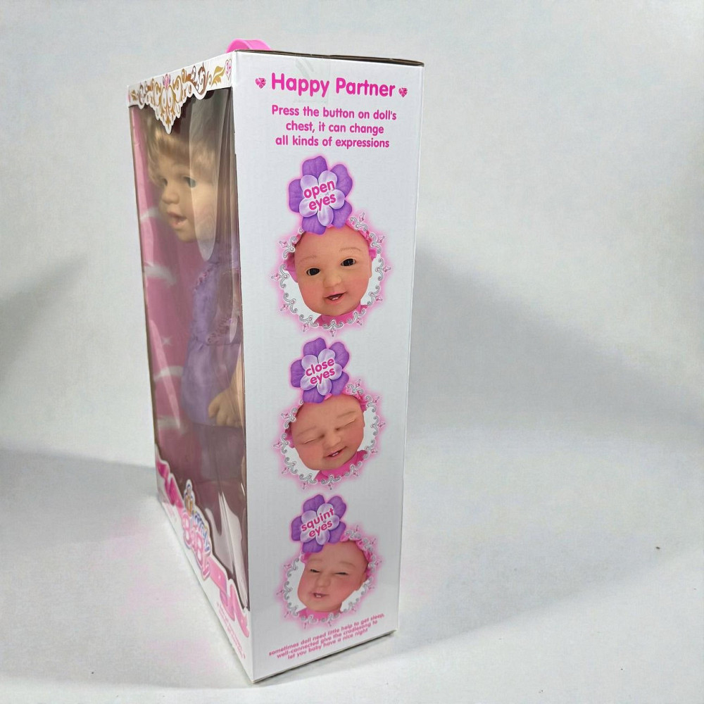 Дитяча динамічна лялька іграшка Lovely Baby пупс інерційна рухома з пляшкою в коробці ( 28137 ) Харьков - изображение 5