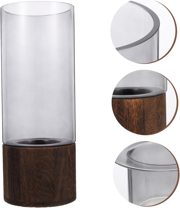 Ваза для квітів з елементами дерева 30722 Луцк - изображение 2