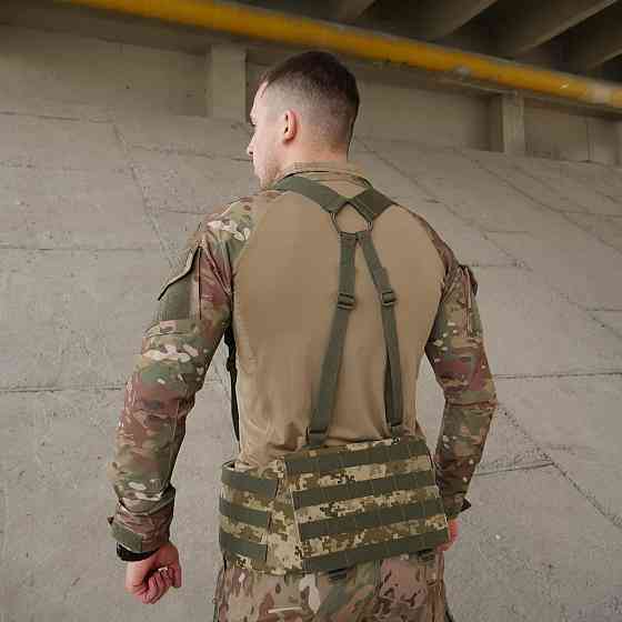 Військові лямки для тактичного поясу олива ремені та плечові лямки для  рпс пояса Cordura для зсу     WAR Львів