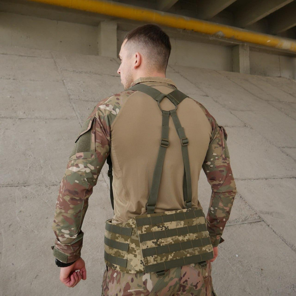 Військові лямки для тактичного поясу олива ремені та плечові лямки для  рпс пояса Cordura для зсу     WAR Львів - фото 2