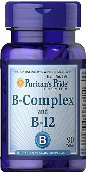 Витамины группы В Puritan's Prid B-Complex B-12 90 tabs Киев - изображение 1