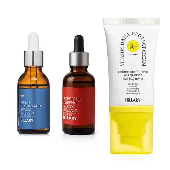 Набір проти жирності, запалень і пігментних плям SPF30+ Hillary Anti-Blemish & Oil Control Set with SPF30+ Киев