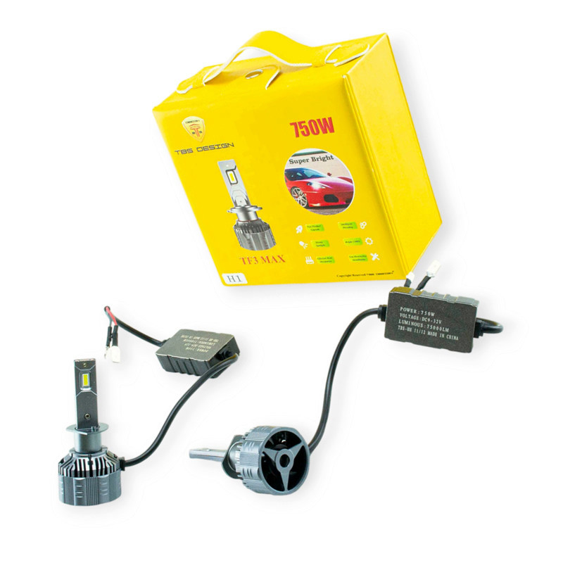 Автолампа H1 12V-24V TF3 6500K 65W радіатор та вентилятор обманка Лід Мукачево - фото 1