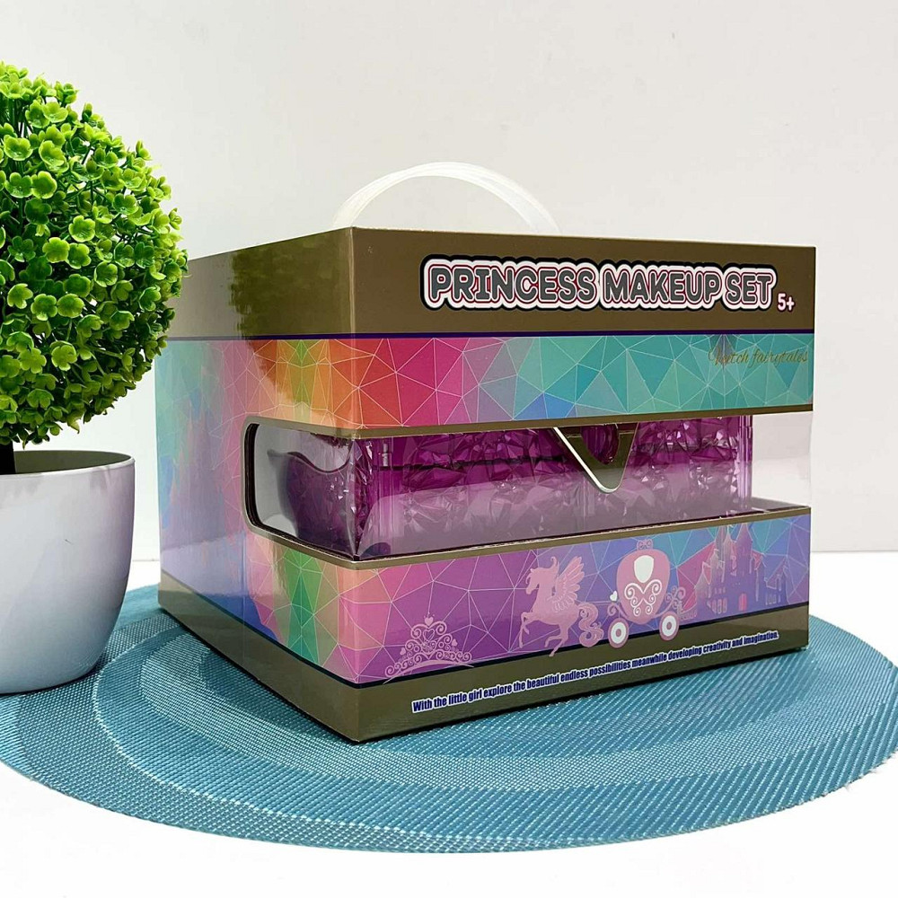 Косметика дитяча скринька тіні помада манікюрний набір лаки прикраси в валізі Рожева (SR24021-3) Чернігів - фото 4