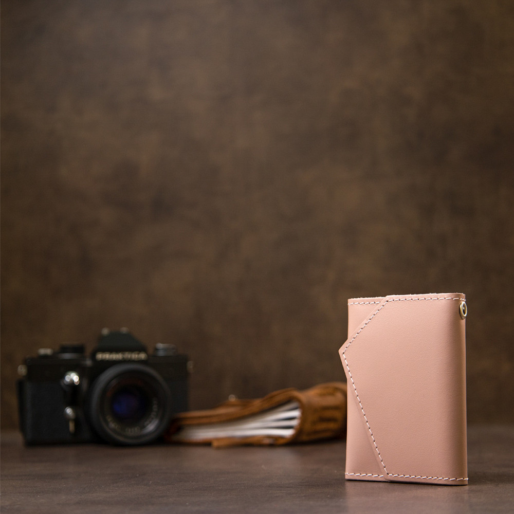 Ключница из натуральной кожи GRANDE PELLE 11393 Розовый Киев - изображение 8