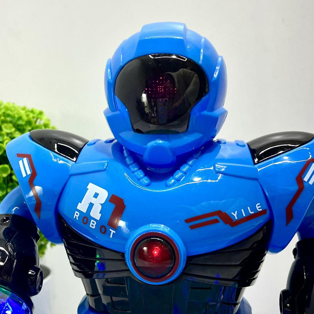 Робот Space Police танцюючий рухає руками та ногами світло звук Блакитний (58660) Чернігів - фото 7