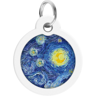 Адресник для тварин WAUDOG Smart ID з QR паспортом "Водяні лілії", коло 30 мм (230-0201) Вінниця - фото 2