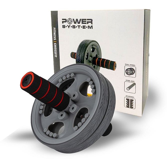 Колесо для преса Power System PS-4042 Dual-Core Ab Wheel Grey/Black Кам'янське - фото 3