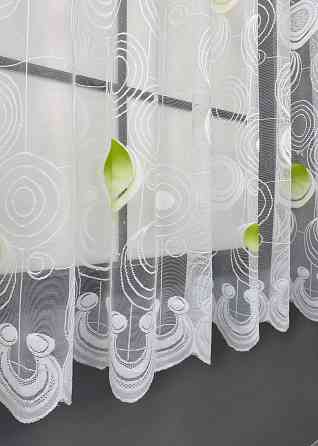 Тюль жакард VR-Textil № 1882т Арка на кухню колір білий 500х150 см (53-0082) Київ