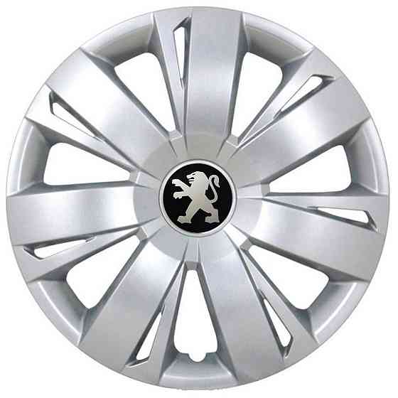Автомобильные модельные колпаки R16 Peugeot 411 4шт, SJS, серебряные Киев