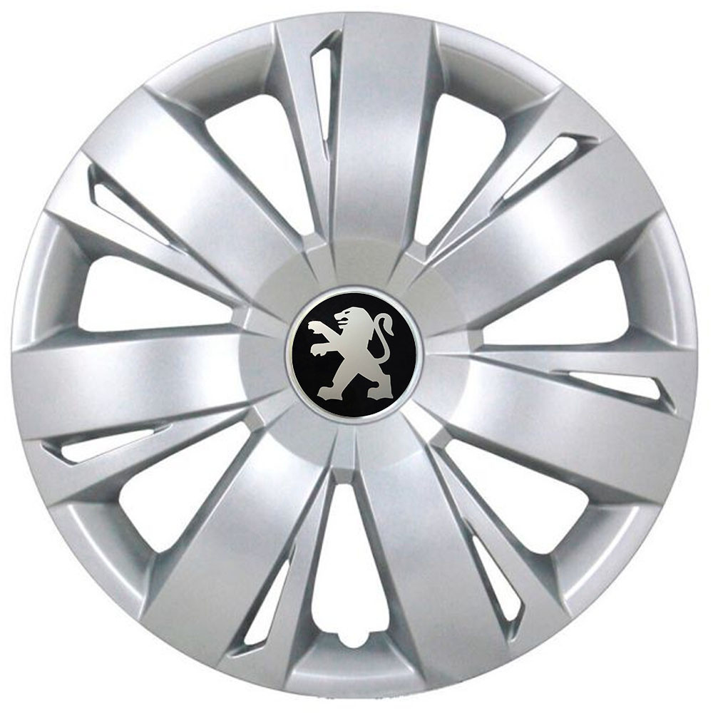 Автомобильные модельные колпаки R16 Peugeot 411 4шт, SJS, серебряные Киев - изображение 1