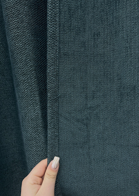 Комплект готових штор VR-Textil Льон Grand Linen № 2039ш Лазурний 200х250см 2 шт (99-022) Київ - фото 7
