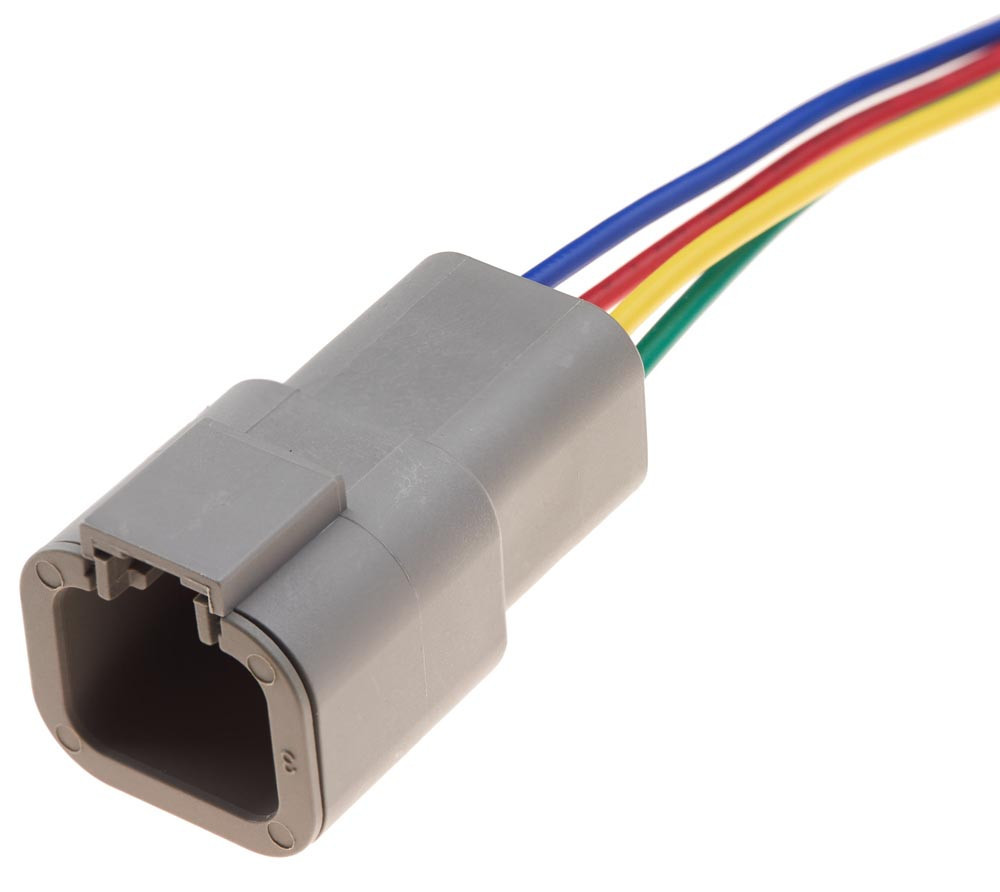 Роз'єм конектор с проводом, 4-кон., Спецтехника, DTP04-4P, ATP04-4P, DEUTSCH Америка, CAT, JCB, MAN 47645 Київ - фото 1