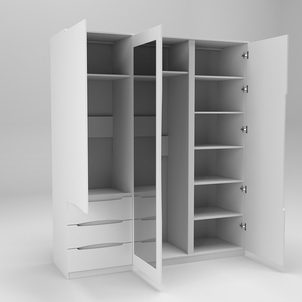 Шкаф Дельта 2, Белый, 1800х550х2100 Львов - изображение 2