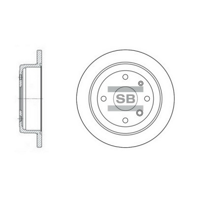 Тормозной диск HI-Q SD3008 Винница - изображение 1