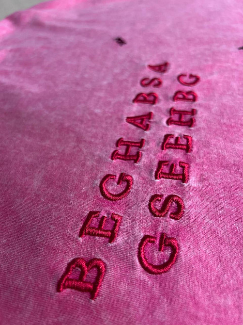 Футболка женская A-N 26028 тай-дай оверсайз с вышивкой, розовый, one size Киев - изображение 2