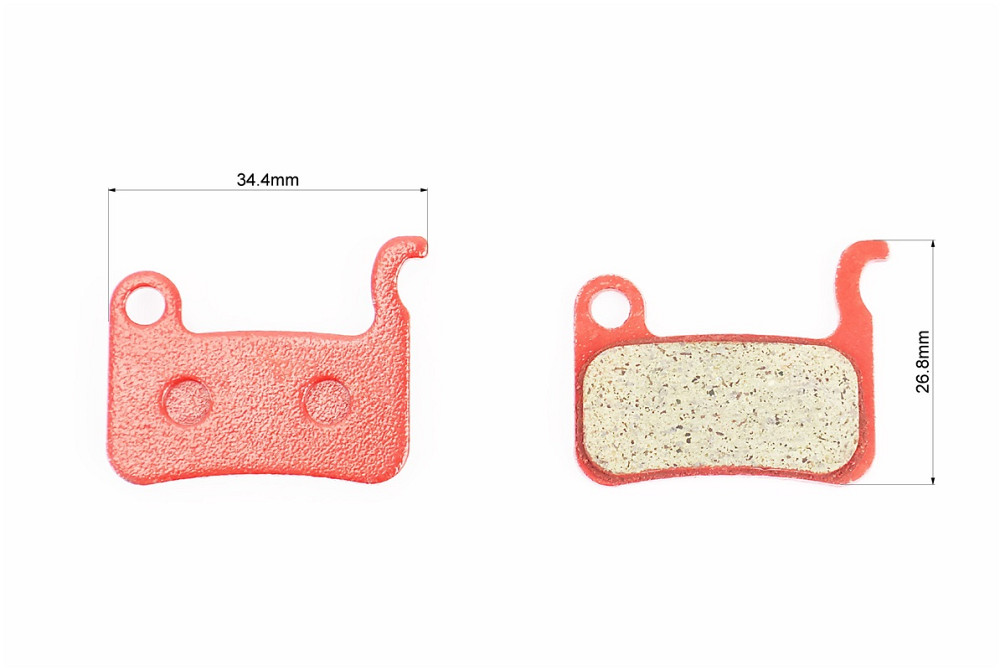Гальмівні колодки Disk-brake (Shimano LX BR-M655,765,775, XT BR-755,965,966,975, XTR M965/966, Saint M800), червоні PAD-02 Бершадь - изображение 2