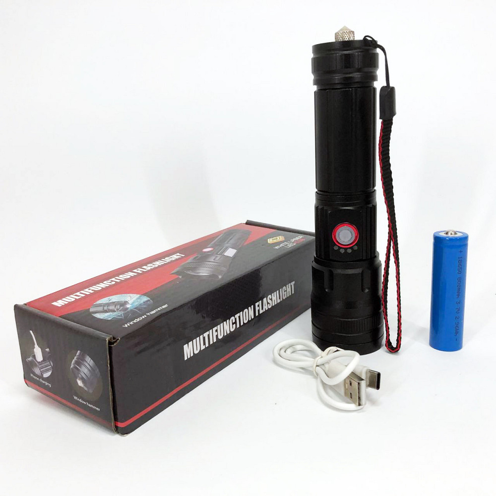 Компактный аккумуляторный фонарь, Ручной аварийный фонарь Тактичный ручной FC-39 Львов - изображение 6