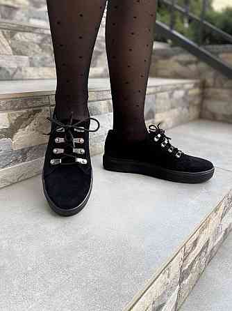 Injers Сліпони жіночі INJERS 195 чорні (весна-осінь, замша натуральна) (1305) 37р.38р. Коломия